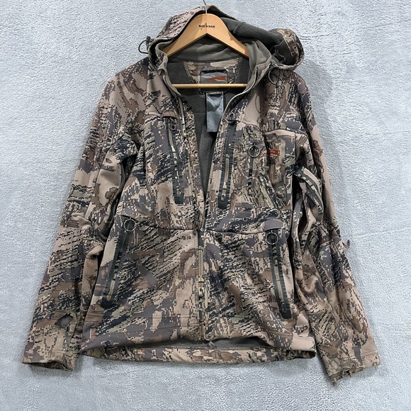 Sitka Jetstream Jacket Men M Country‎ Goretex  Infinium Windstopper READ!! Camo - Picture 1 of 16
